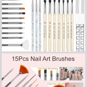 Set de 34 Pinceles y Herramientas para Nail Art – Creatividad y Precisión