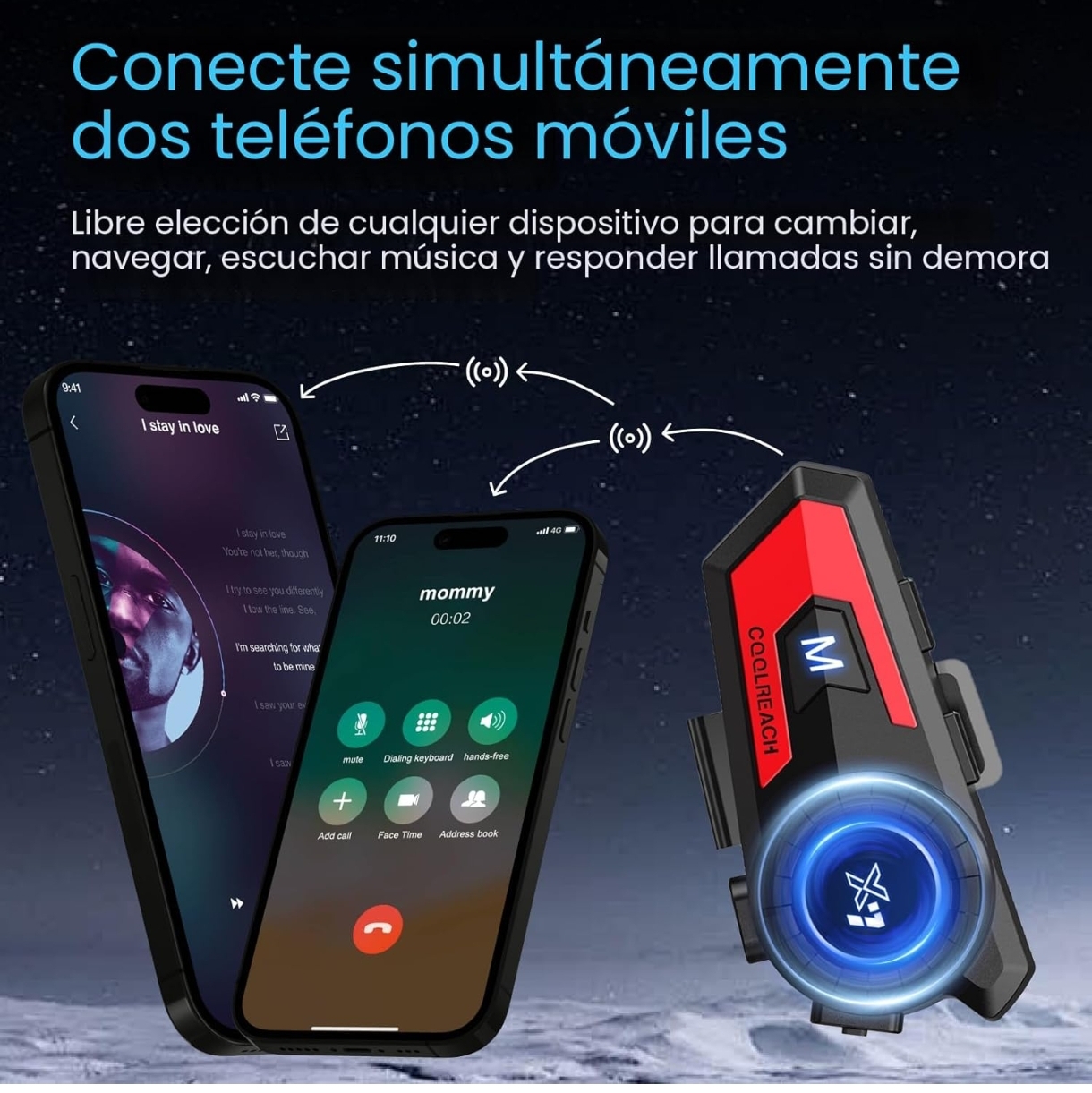 COOLREACH X7 – Dispositivo bluethooth para moto - Image 4