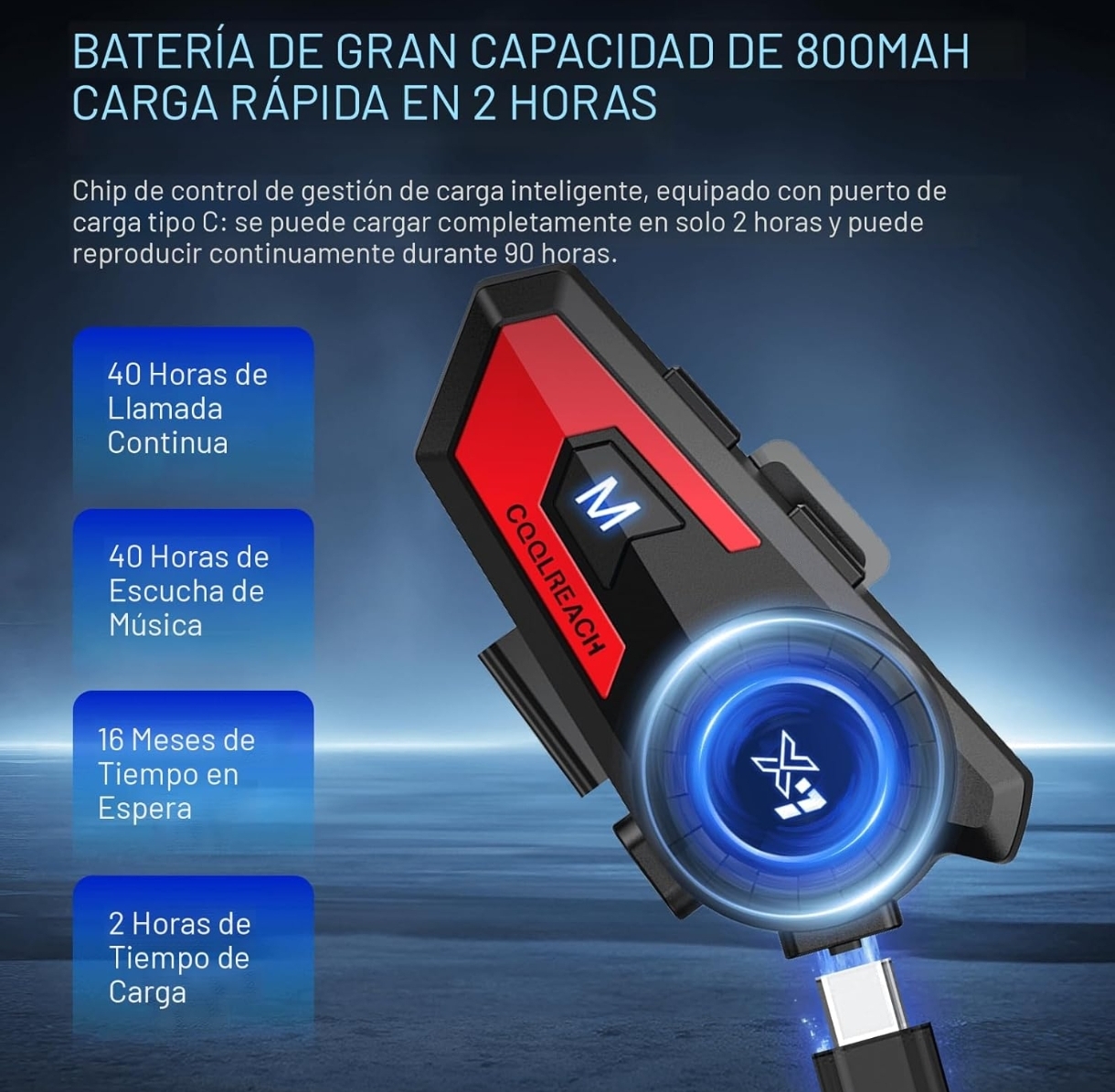COOLREACH X7 – Dispositivo bluethooth para moto - Image 5