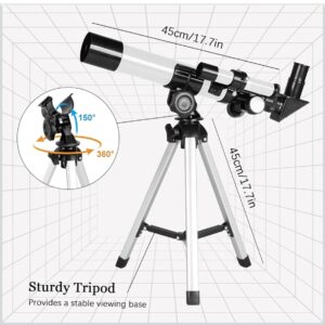 Telescopio Refractor PARA NIÑOS Y PRINCIPIANTES – Exploración Precisa del Cielo Nocturno