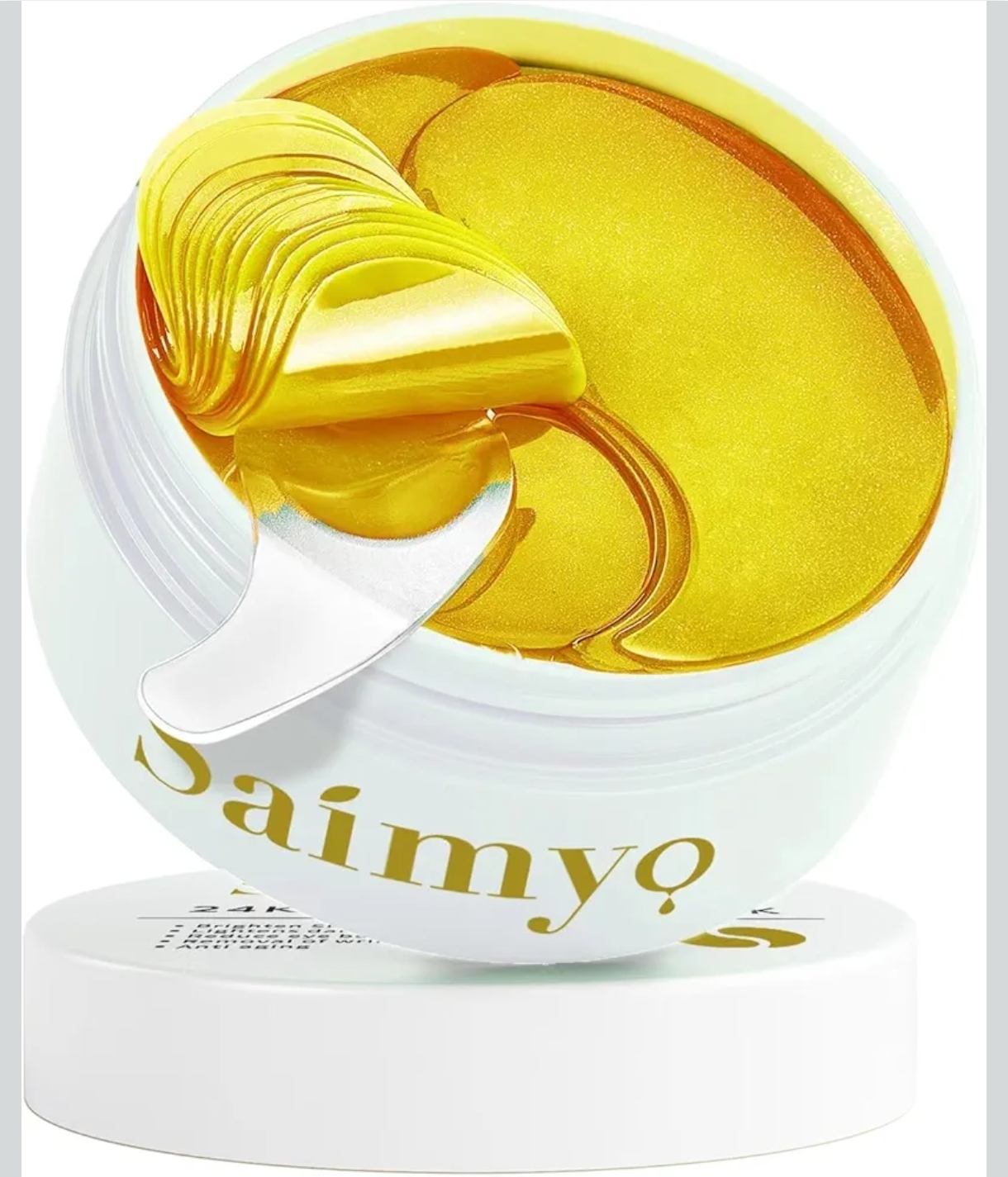Parche de Ojos Hidrogel Saimyo 24K – Cuidado Premium para tu Mirada - Image 2
