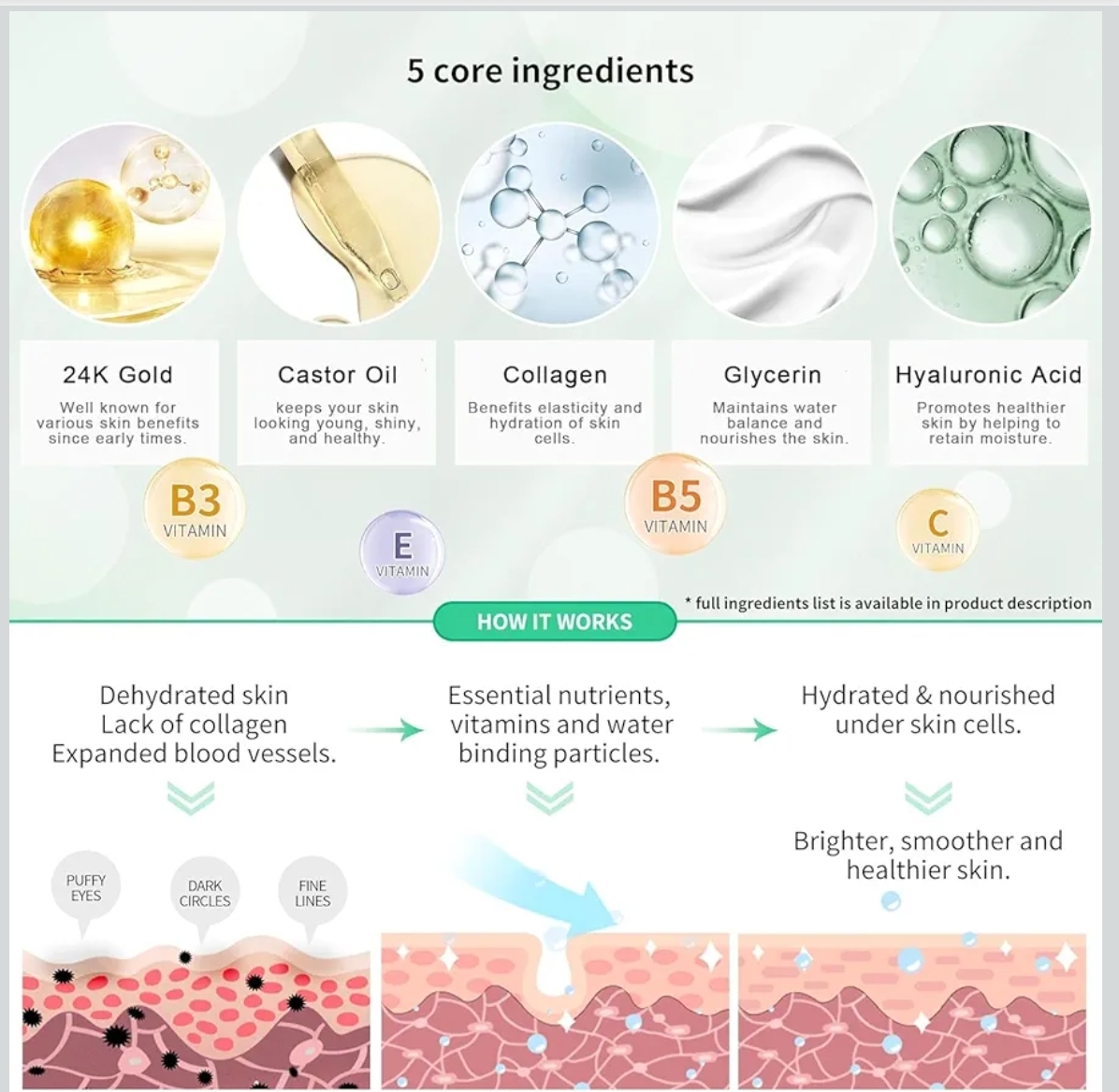 Parche de Ojos Hidrogel Saimyo 24K – Cuidado Premium para tu Mirada - Image 6