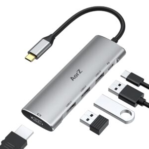 Multipuertos Compatible con IOS, Android, Windows Hub USB-C AorZ