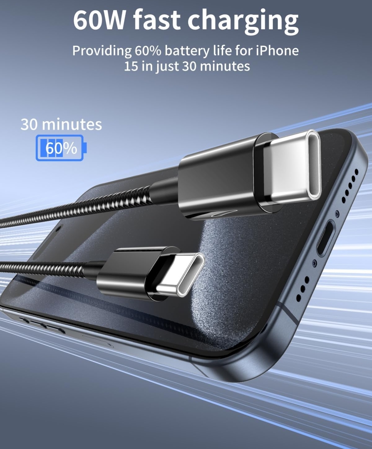 Cable USB C a USB C Unidad - Image 3