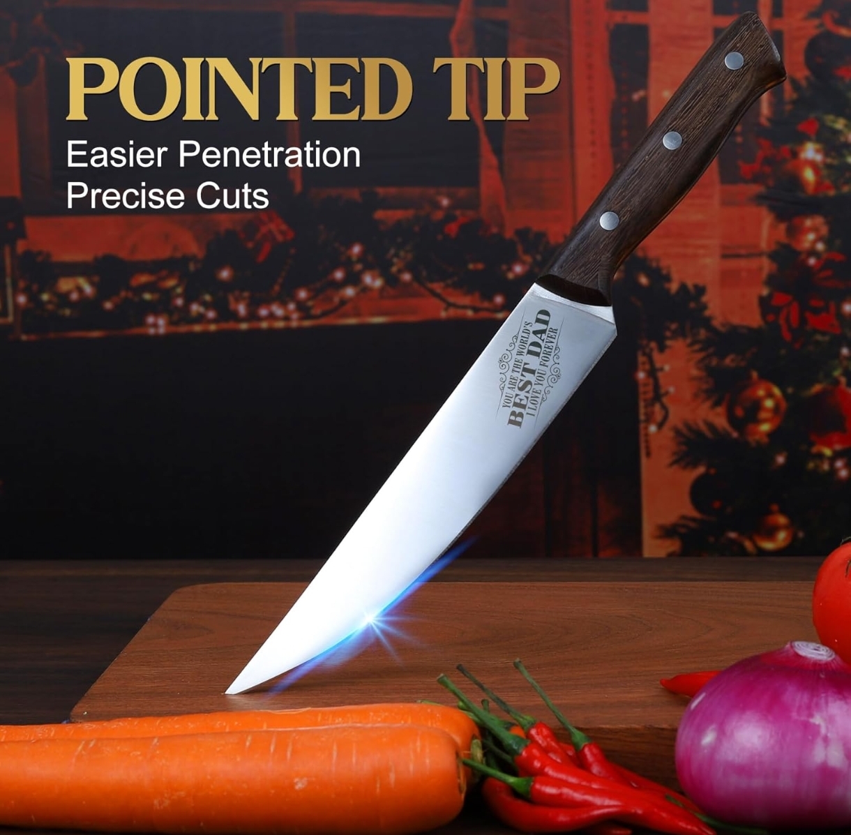 Cuchillo 8" Acero Inox Best Father - Image 6