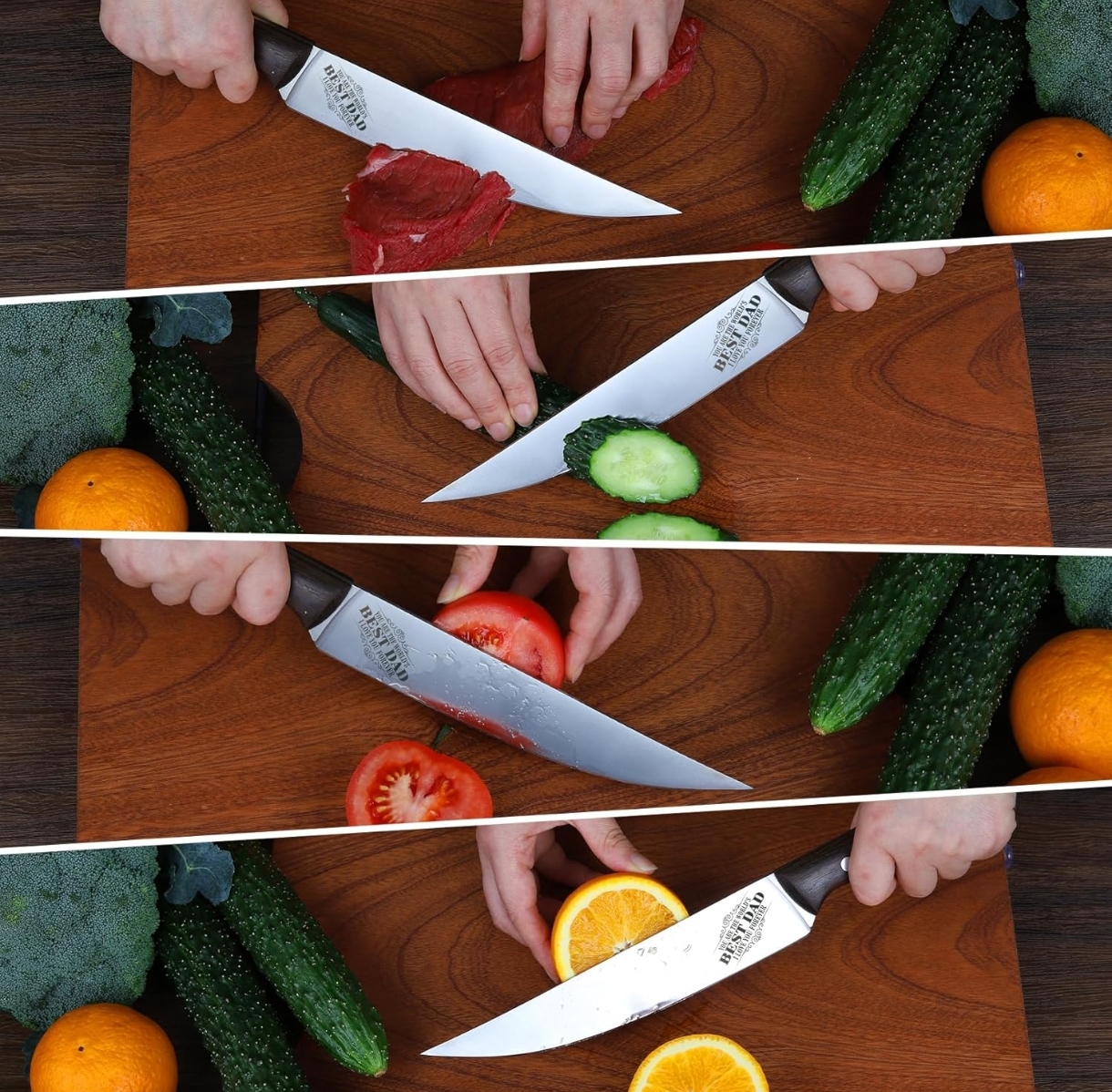 Cuchillo 8" Acero Inox Best Father - Image 7